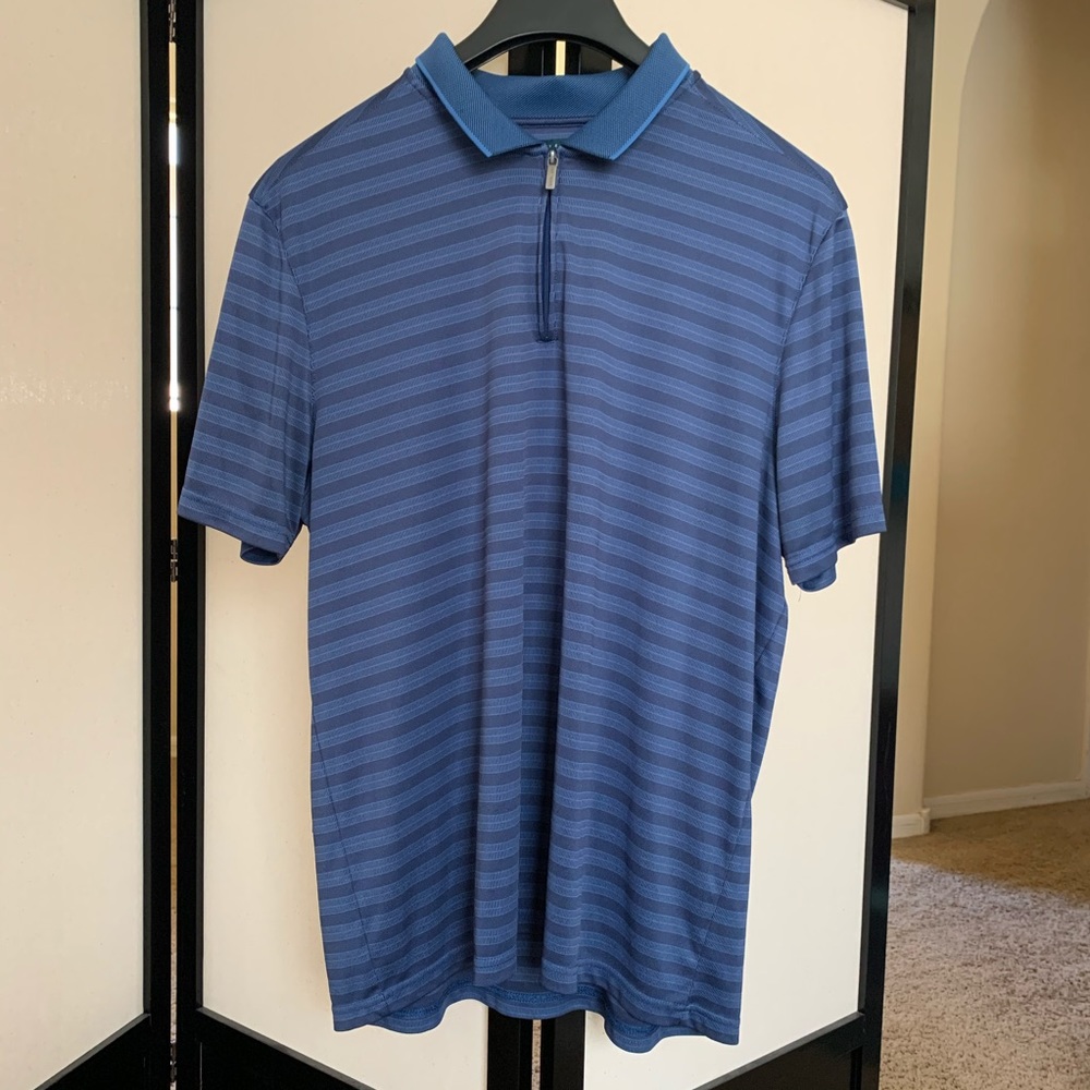 Men’s Perry Ellis 1/4 zip polo shirt